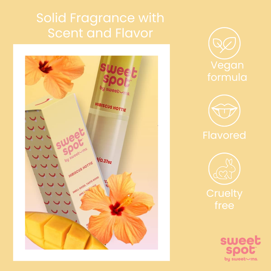 infographic for Hibiscus Mango sweet spot flavored fragrance
