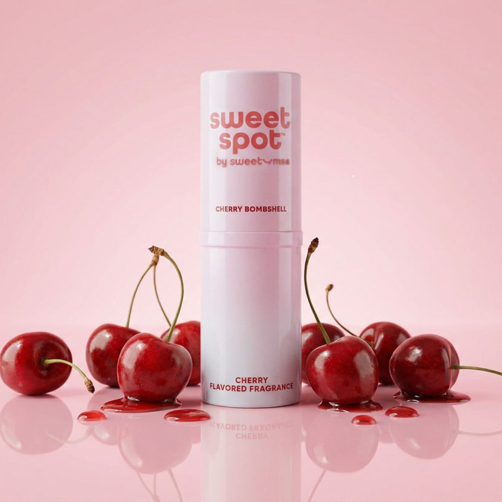 cherry bombshell sweet spot fragrance surrounded by cherries