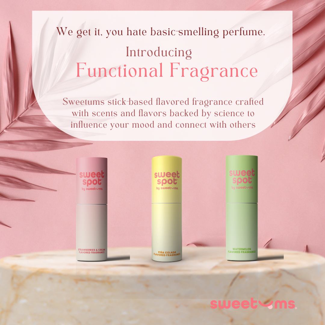Sweet Spot flavored fragrance functional fragrance with flavors and scents backed by science