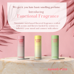 Sweet Spot flavored fragrance functional fragrance with flavors and scents backed by science