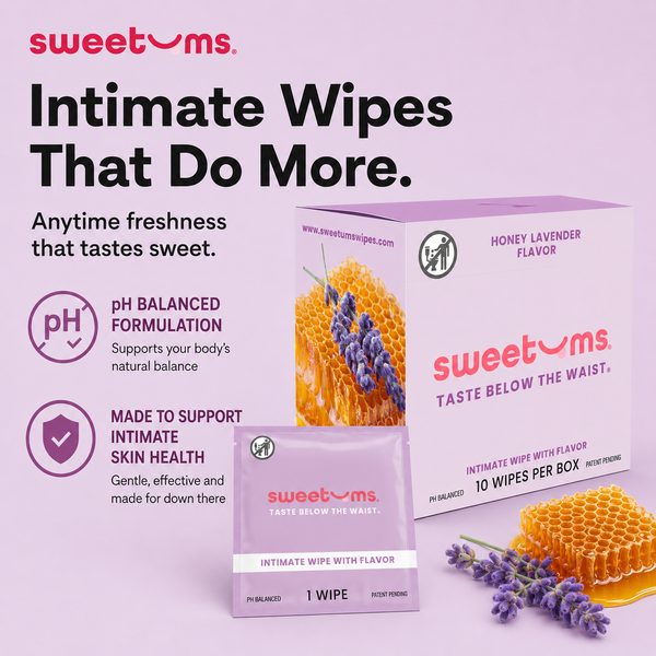 Honey Lavender Flavored Intimate Wipes