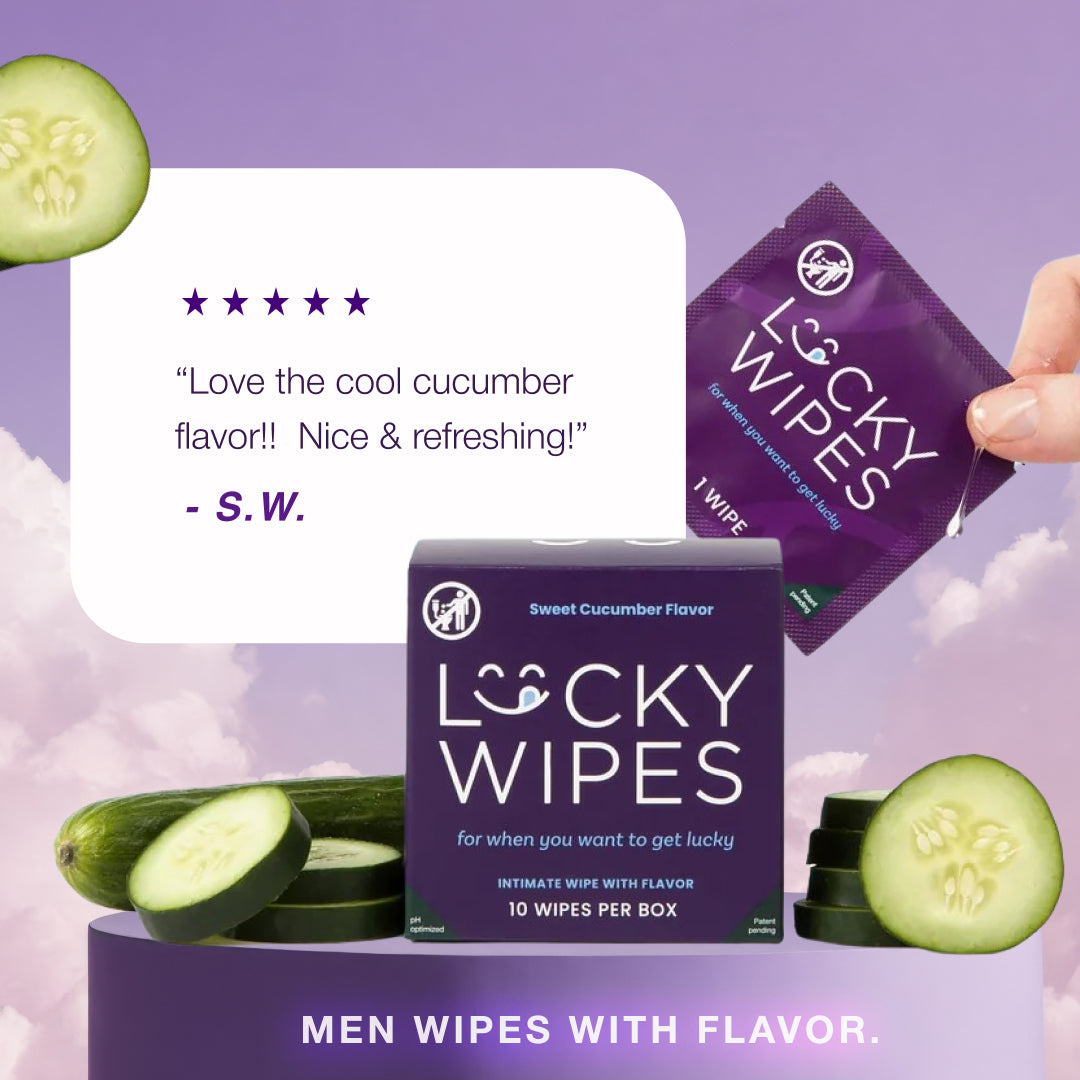 lucky wipes image with a review from a customer