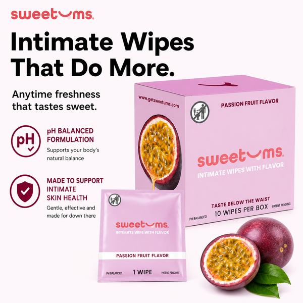 Passion Fruit Flavored Intimate Wipes