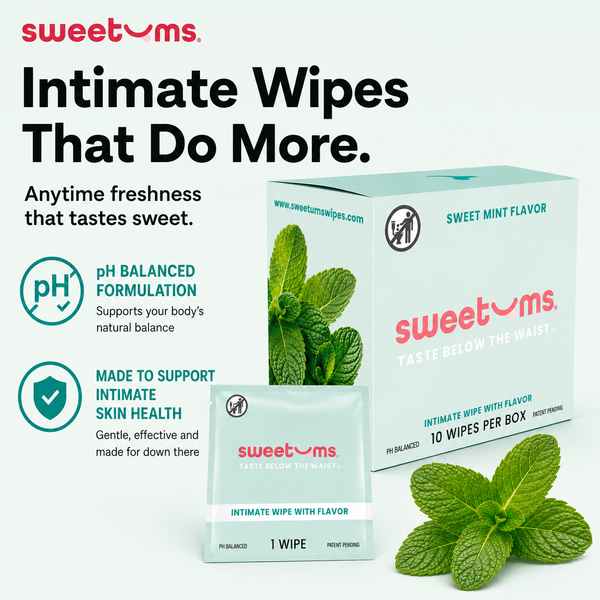 Sweet Mint Intimate Wipes – Flavored, pH-Balanced
