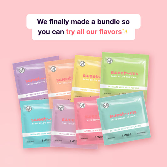 sweetums flavored intimate wipes variety of flavors