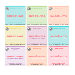 boxes of different sweetums wipes