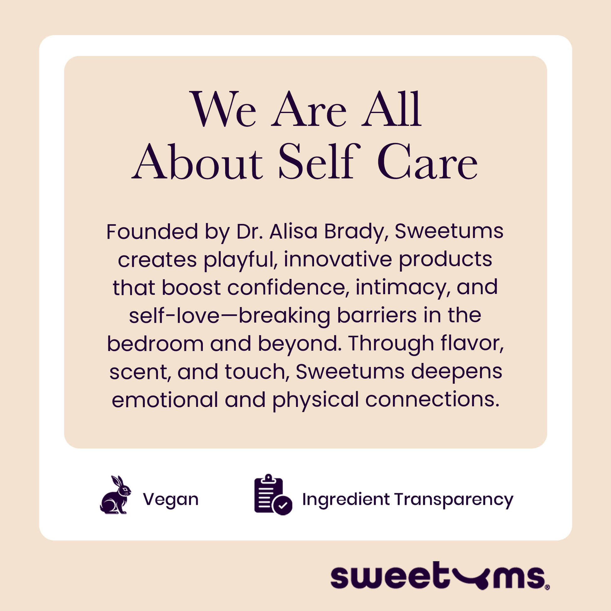 sweetums company mission is about self care