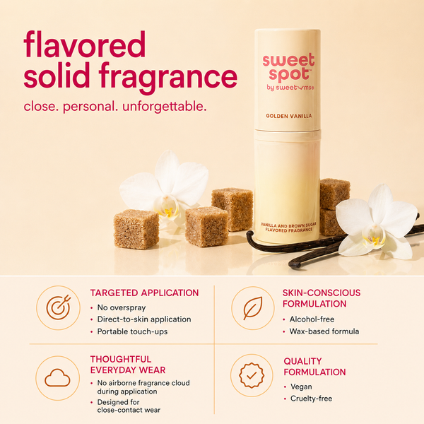 Golden Vanilla Flavored Solid Fragrance Stick- Vanilla & Brown Sugar