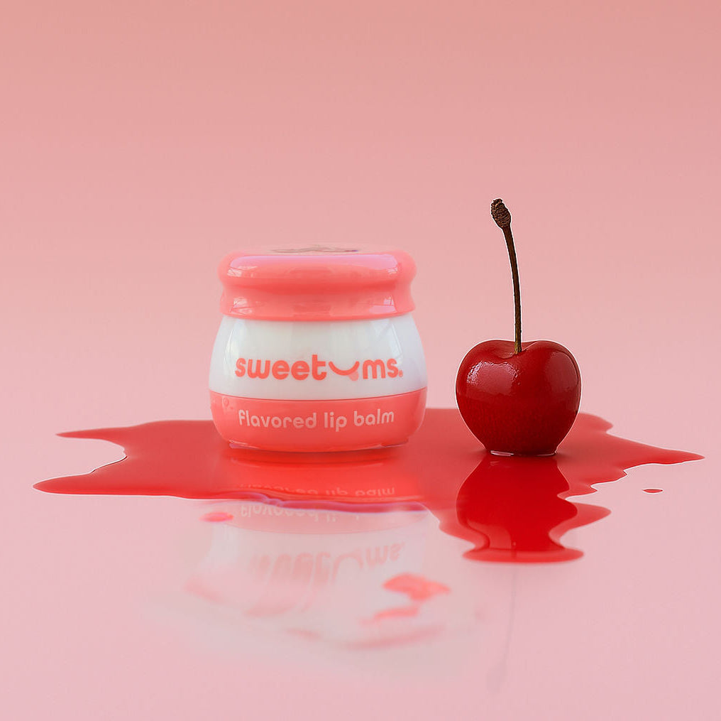 aesthetic photo of sweetums flavored lip balm